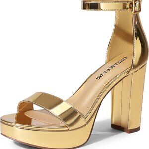Women's Platform Chunky High Heel Sandals Open Toe Ankle Strap Dress Shoes